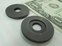 10 TOUGH Graphite Impregnated Teflon Washers 28MM x 8.5 MM x 3 MM, Seals Bushing
