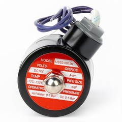 U.S. Solid 3/8 inch Electric Solenoid Valve 12V DC Stainless Steel