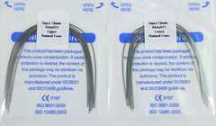 200Pcs Dental Orthodontic Niti Arch Wire Rectangular Round Natural Bracket Brace