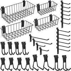 Heavy-Duty Slatwall Baskets & Hooks Slatwall Accessories Standard Slatwall