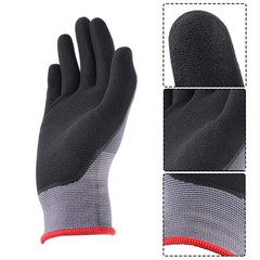 Safety Work Gloves MicroFoam Nitrile Coated Foam Gloves M-Size/12 set