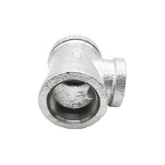 Thrifco 5217077 1 Inch x 1 Inch x 3/4 Inch Galvanized Steel Reducer Tee
