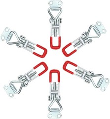6 Pack Toggle Latch Clamp, Pull Latch, Adjustable Toggle Clamp Latch, Heavy Duty