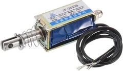 DC 12V 0.3A Solenoid Actuator Push Pull Type Linear Motion 5 Newton 10mm Stroke