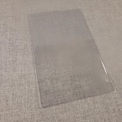 (243) Clear Vinyl Hanging Tag Protectors 7″ x 11″ Insert Size NOS