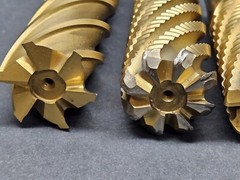 US MADE! 2″ Cobalt & HS End Mill Lot Square Roughing Corner Radius Machinist