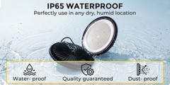 2 Pack 500W UFO LED High Bay Light Shop Industrial Commercial Factory Warehouse