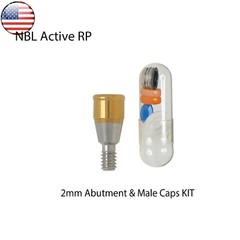 US Dental Attachment Locator Abutment for Nobel Biocare NP/RP 1-5mm Caps Kit