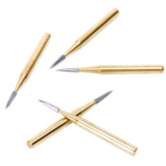10pc FG7901 Dental Tungsten Carbide Gold Burs Polishing For High Speed Handpiece
