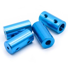 10x20mm Blue Aluminum Alloy Shaft Coupling Rigid Coupler Shaft Bore:1mm-6mm