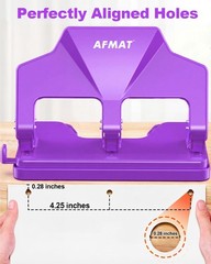 3 Hole Punch Heavy Duty, 40Sheet Three Hole Punch, 50% Reduced Effort, 3 Hole…