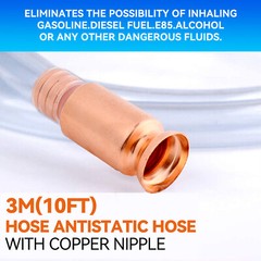 10FT X 3/4″ Siphon Hose Pump Self Priming Jiggler Shaker Transfer.Fuel Water Oil