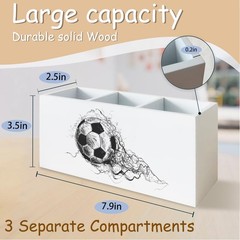 Soccer Pen Pencil Holder Organizer for Desk, Soccer Fan Lovers Players Gifts …