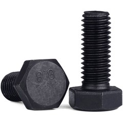 M10 1.0 Fine Thread Grade 8 Alloy Steel Full Thread Hex Head Bolts Screws DIN933