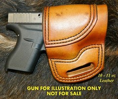Gary C’s Avenger OWB HOLSTER fits Glock 42 .380 eXtra Heavy Leather