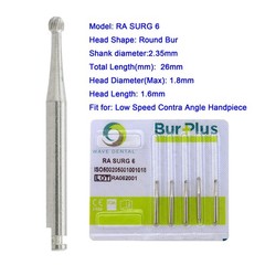 Wave Dental Carbide Burs Round Latch Bur RA 2 4 Long Surgical Bur LAOS RA SURG 4