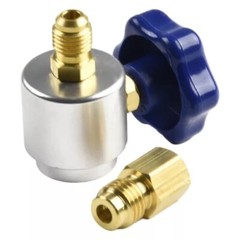 Self Sealing R134A Can Tap Valve Adapter For A/C Charging Hose Convertor US