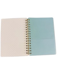 Mushroom Spiral Notebook: 208 Lined Pages Pockets Softcover 5.5x 8 Inch Journal