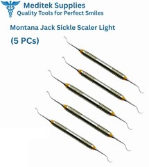 5 X Periodontal Montana Jack Sickle Scaler Light Double Ended Dental Instruments