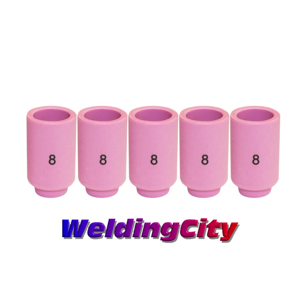 WeldingCity® 5-pk Ceramic Cup Nozzle 13N12 #8 1/2″ TIG Welding Torch 9/20/25 USA
