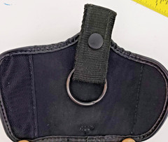 Uncle Mike’s SideKick Duty Belt Key Holder. Black, Basketweave
