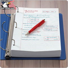 Oxford Filler Paper 8 x 10-1/2 College Rule 3-Hole Punched Loose-Leaf Paper 500