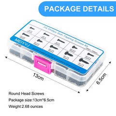 MEIYYJ 10 Kinds Small Multi-Purpose M1 M1.2 M1.4 M1.7 1.7 millimeters, Black