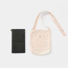 TRAVELER’S COMPANY Natural Cotton Sacoche Reversible Pocket Bag Thailand