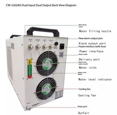 Cooler 5000 Laser Cutting CW5200 Engraving Water Tank Spindle Water Cooling Unit