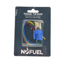 19mm Waterproof LATCH ON/OFF Stainless Steel Push Button Switch 12V LED