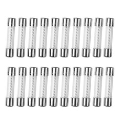 20Pcs T0.5AL250V 0.5A 250V SLOW Blow Glass Fuse 6X30mm 0.5AMP Time-Delay Fuse