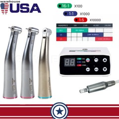 NSK Micro Motor Eléctrico Dental Brushless LED 1:1/1:5 Pieza de Mano Creciente