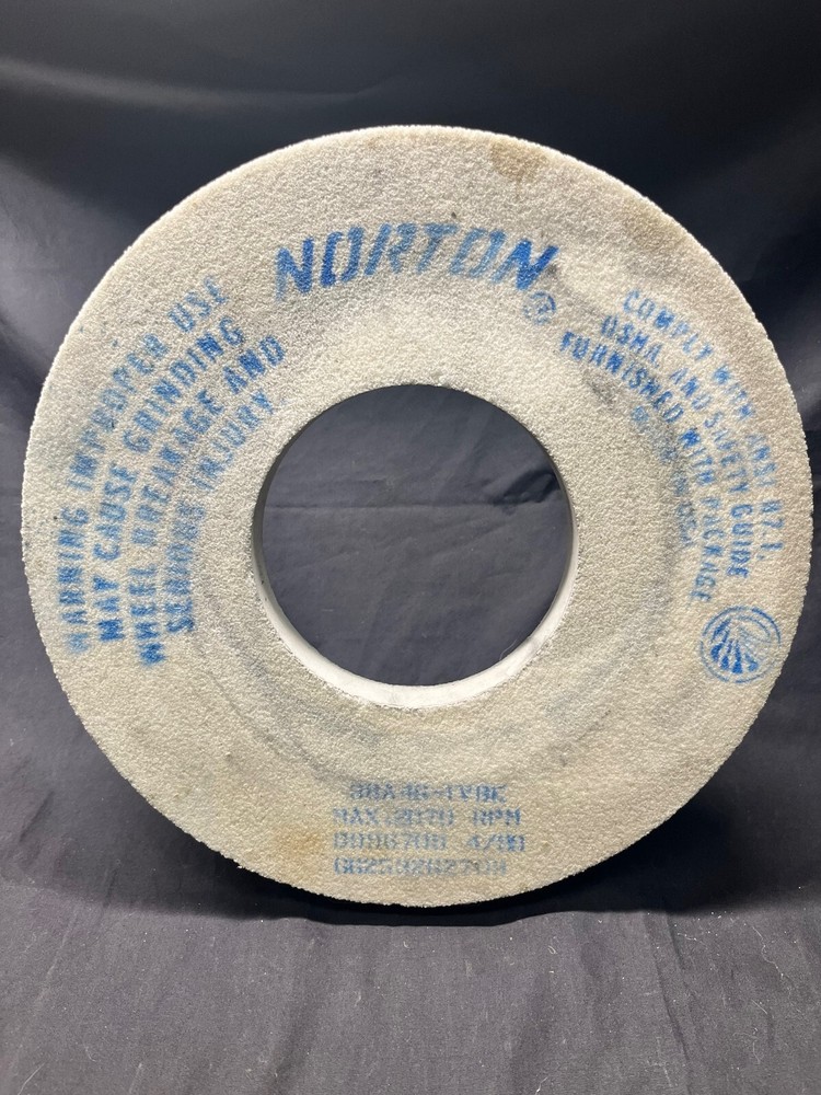 66253262703 Norton Surface Grinding Wheel 12″ Grinding Wheel 38A46-IVBE 2070RPM