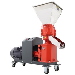 220V 6MM Animal Feed Pellet Mill Machine Feed Granulator 4 Heads 150-200KG/H
