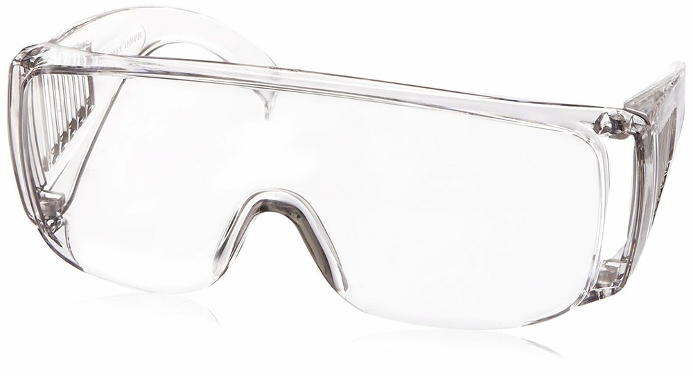 Birdz Eyewear Lab Safety Glasses Fits Over Prescription Glasses Clear Lens