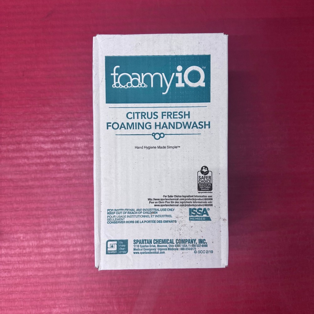 FOAMYiQ Hand and Body Wash Soap by Spartan Citrus Fresh 1250 ml ea. 4-Bottles