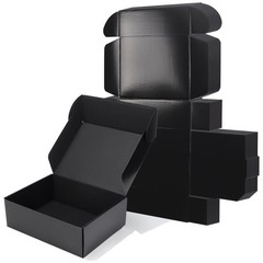Black Corrugated Cardboard Boxes 20-Pack