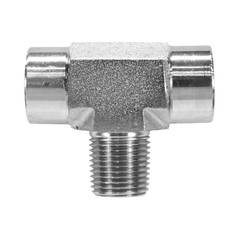 5604-04-04-04 Pipe TEE Hydraulic Fitting 1/4″ Male x 1/4″ Female x 1/4″ Female