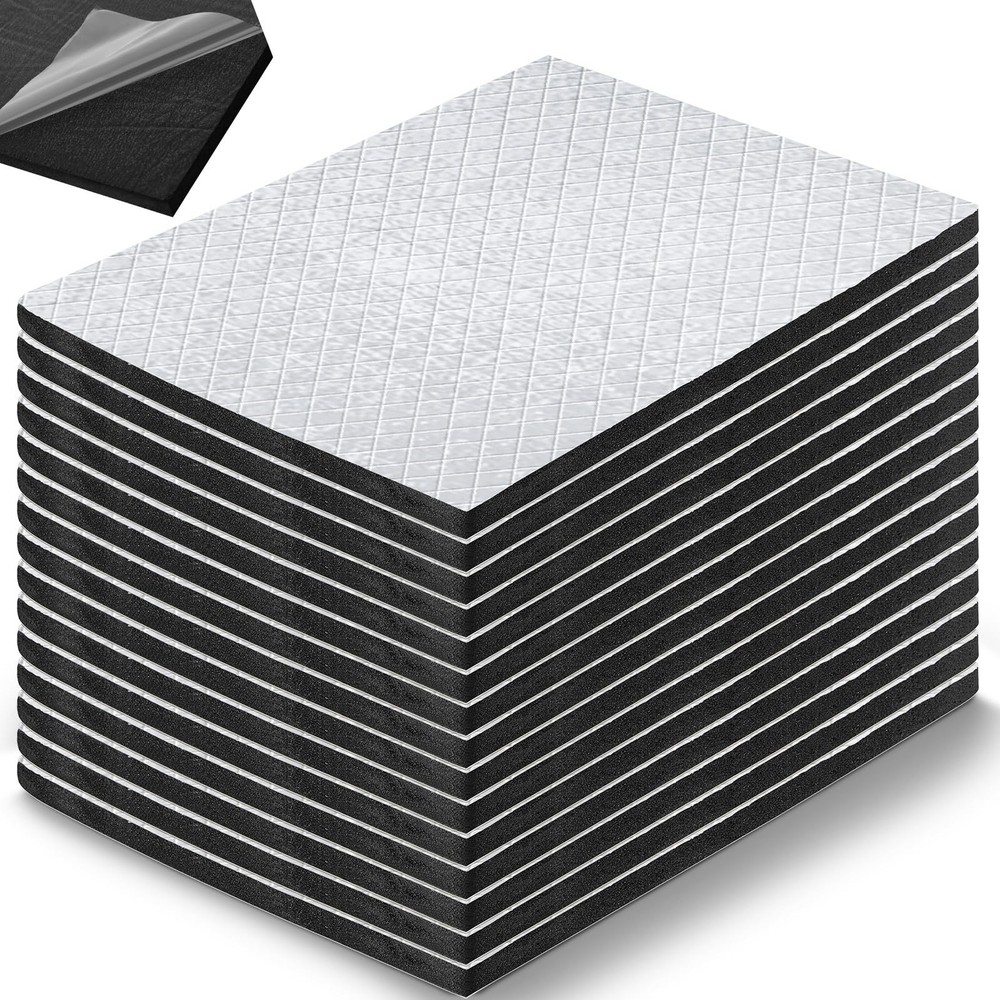 Nuanchu 512mil 11.25 Sq ft 13 mm Thickened 9 x 12 Inch,11.25 ft, Silver