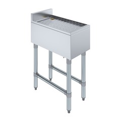 AmGood 12 in. x 22 in. Stainless Steel Underbar Drainboard