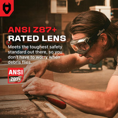 Nocry anti Fog Safety Goggles over Glasses for Men and Women — ANSI Z87.1 Premiu