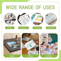 200 Pack 8.5 x 11 Inch Crystal Clear Sleeves Storage Bags, Letter Size Self S…