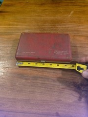 LS STARRETT No. 196 Universal Dial Test Indicator Set in Padded Case Vintage USA