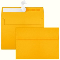 50 Packs Yellow 5×7 Envelopes 5×7, Fade Bright A7 (5.25×7.25in),