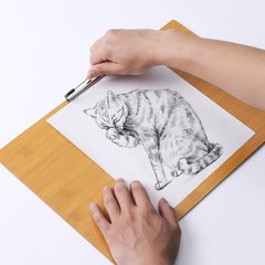 Extra-Large 11.5″ × 17″ Wooden Clipboard – Heavy-Duty Writing Board for Document
