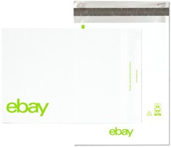 OFFICIAL EBAY ENVELOPE 12″ x 15″ NO PADDING POLYMAILER WITH COLOR LOGO QTY 100