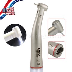 Dental 1:5 Increasing LED Fiber Optic Contra Angle Low Speed Handpiece Red CE