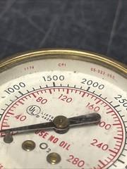 Brass Pressure Gauge 0-4000 PSI And 0-280 KSC Made In USA
