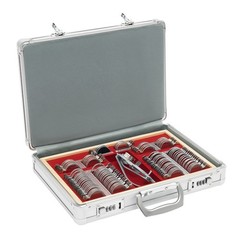 Optometry Optical Trial Lens Kit Test Metal Trial Frame Set w/Case Box 104pcs