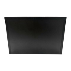 Black 18” x 18” x 12” Cube Pedestal Display Knockdown Base Retail Fixture